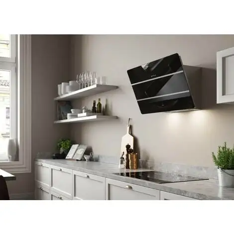 Hotte Décorative Inclinée 80cm 580m3/h Noir - 5629997 - Roblin - Noir 5 Hotte Décorative Inclinée 80cm 580m3/h Noir - 5629997 - Roblin - Noir – Image 5