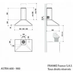 ROBLIN Hotte Décorative Pyramidale Aspirante Inox Largeur 60cm Débit D'air 570m3/h - Gris -Roblin Soldes 19604751 4