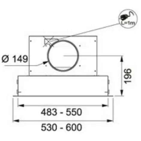 Hotte Plafond 90cm 66db 839m3/h Inox - 6509916 - Roblin - Inox 2 Hotte Plafond 90cm 66db 839m3/h Inox - 6509916 - Roblin - Inox – Image 2