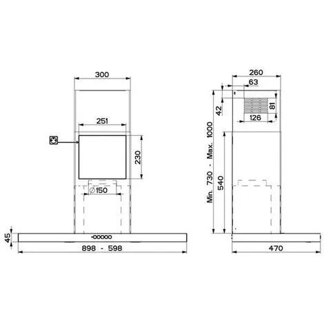 Hotte Décorative 90cm 66db 700m3/h Inox - 6850896 - Roblin - Inox 2 Hotte Décorative 90cm 66db 700m3/h Inox - 6850896 - Roblin - Inox – Image 2