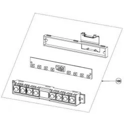 GROUPE DE COMMANDE KIT BOUTONS POUR HOTTE ROBLIN - 133.0182.442