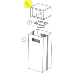 CHEMINEE SORTIE POUR HOTTE ROBLIN - 30KR006